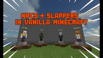 NPC MOD // SLAPPER MOD In Vanilla Minecraft (Minecraft Bedrock Edition)