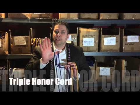How to wear honor society cords?