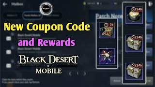 New Coupon Code and Rewards | Black Desert Mobile