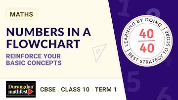 Score 40/40 in Class 10th Maths | Numbers in the form of a Flowchart