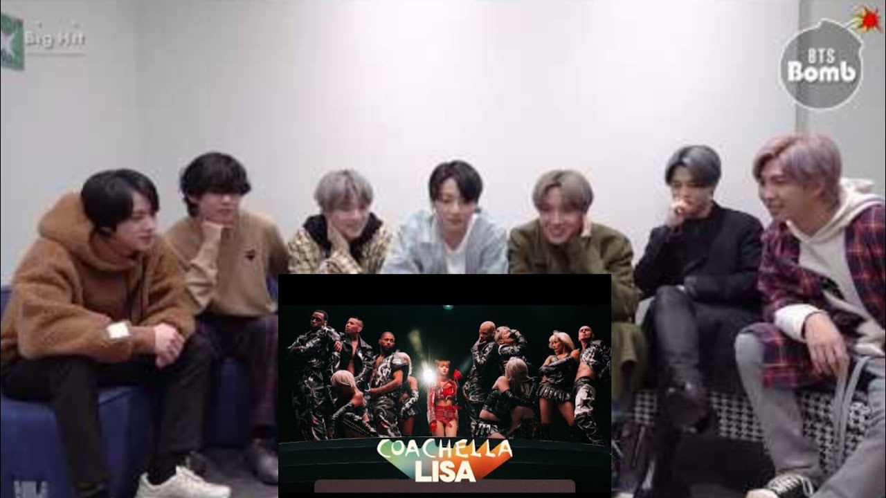 BTS Reaction to Lisa 'Lifestyle' Cochella Performance (Fanmade 💜)