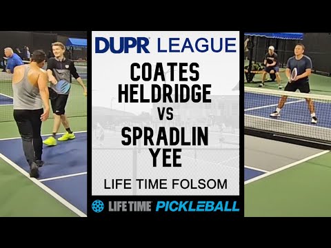 3.5+ Life Time DUPR Pickleball League - Coates/Heldridge v Spradlin/Yee
