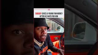 #dababy gives a fan money for rapping for him #shorts