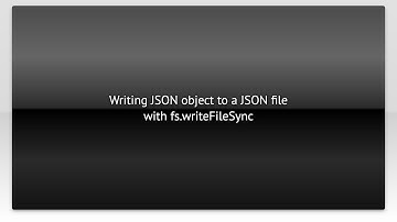 Writing JSON object to a JSON file with fs.writeFileSync