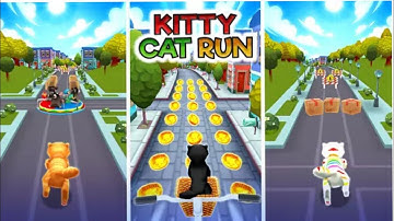 Cat Runner Game | Run, Jump And Collect Gold Coins Racing Game HD