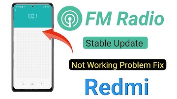 FM radio stable update in redmi | how to update fm radio | fm radio not working