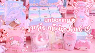 Miniso Haul Unboxing 🛍️ Sanrio Sea Holiday Blind Box & My Melody Finds
