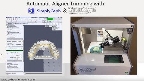 Aligner Trimming with Trimlign & SimplyCeph 3DS - Workflow