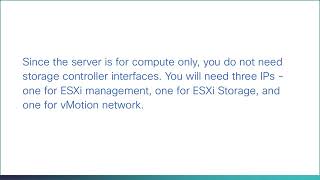 Cisco HX Compute Only Node Addition, part 1 of 4  Preparing a compute only node