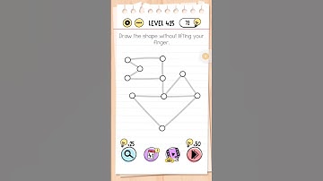 Braintest | Level 425 | Draw the shape without lifting finger #braintest #trickypuzzles #level425