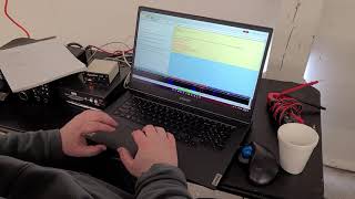 Operating PSK-31 during Winter Field Day 2022