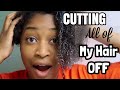 CUTTING OFF HEAT DAMAGED NATURAL HAIR AND ENDING UP WITH A TWA | STARRING LIA