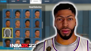 NBA 2K22 ANTHONY DAVIS FACE CREATION! MOST ACCURATE!