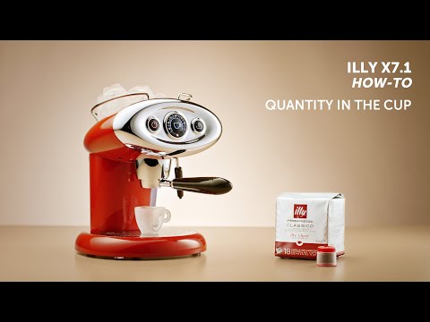 How to program the volumes on your illy X7.1 coffee machine