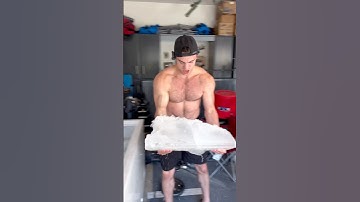 Which ice break was the best?  #icebath #asmr #challenge