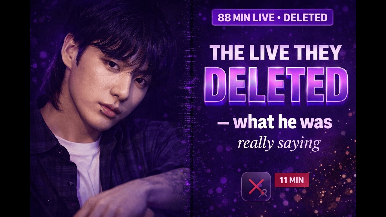 The Live Jungkook Deleted — And What He Was Really Saying 💜
