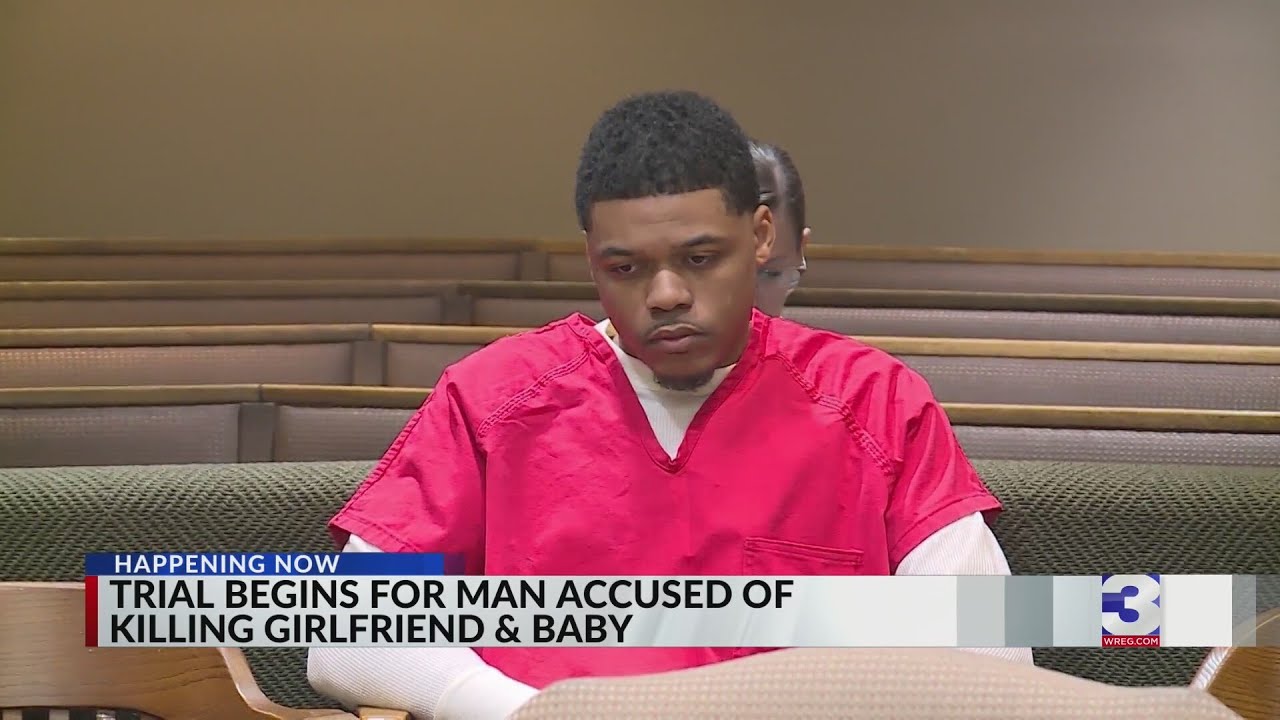 Trial begins for man accused of killing girlfriend, baby - YouTube
