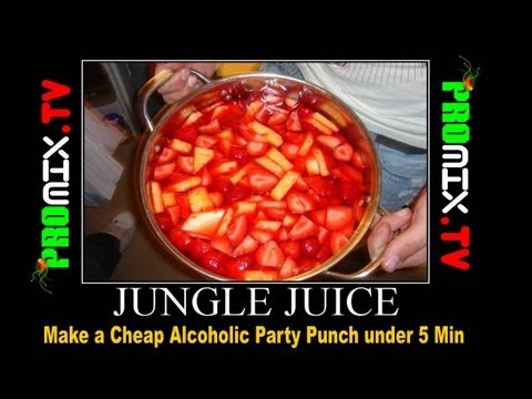 Make a Cheap Alcoholic Party Punch under 5 Min PART 2