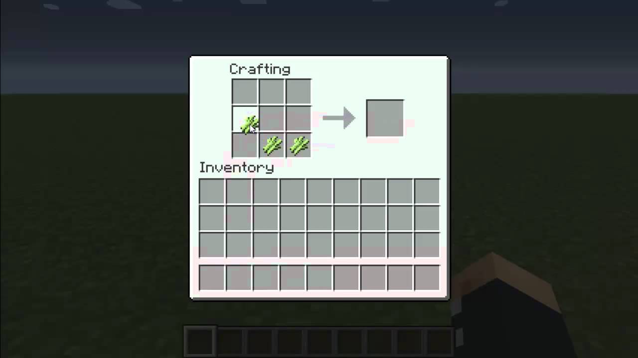 How to Make Paper in Minecraft - YouTube
