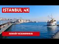 Istanbul City Walking Tour| Karaköy Neighborhood,Galata Bridge |8 March 2021|4k UHD 60fps