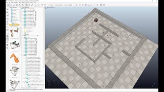 Simulate Robot Pioneer, V-rep, Python 2.7, (Random Agent) Video n.1