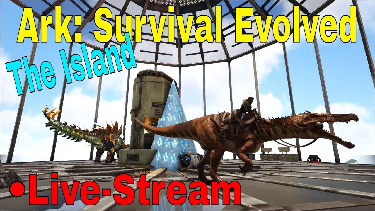 🔴 ARK: The Island "Rex for breeding and caverun" S1E8