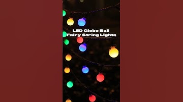 LED Globe Ball String RGB Fairy Lights with USB Power and Remote Control