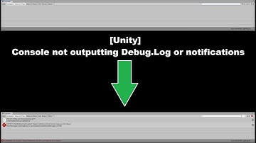 [Unity] Console not outputting from Debug.Log()
