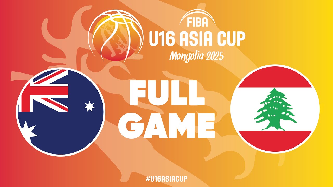 Group Phase | Australia v Lebanon | Full Basketball Game | FIBA U16 Asia Cup 2025