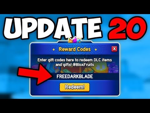 Novos Códigos do Blox Fruits no Update 20 - Grupo Efo