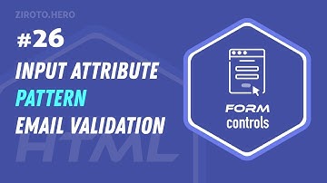 Master HTML in Darija Arabic #26 Input Attribute (pattern) Email Validation Example