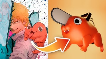 How I Created Pochita from Chainsaw Man in Blender