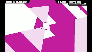 Super Hexagon (Hard) Test Run changed Music 300 + sec!!!!!!!