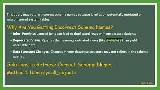 How to Get the Correct Schema Name in SQL Server
