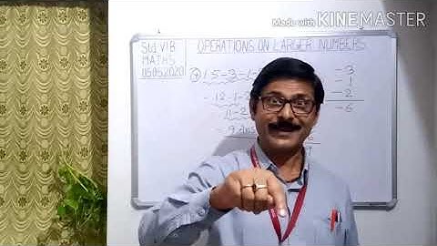 CLASS 5 - Operations On Larger Numbers ( Simplification involving + & - )