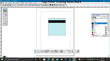 pagemaker creating notice board