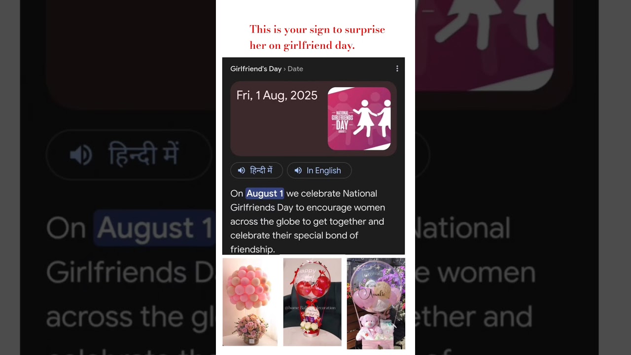 Girlfriend day gift ideas 