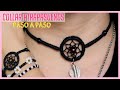 Como hacer un CHOKER ATRAPASUEÑOS con hilo Facil✨ DIY dreamcatcher necklace🌙