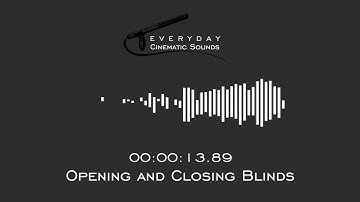 Opening and Closing Blinds | HQ Sound Effects