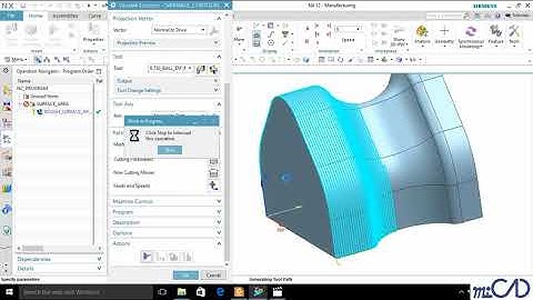 NX12 Tutorial - CAM Advance - 6 3 thực hành phương pháp điều khiển surface area