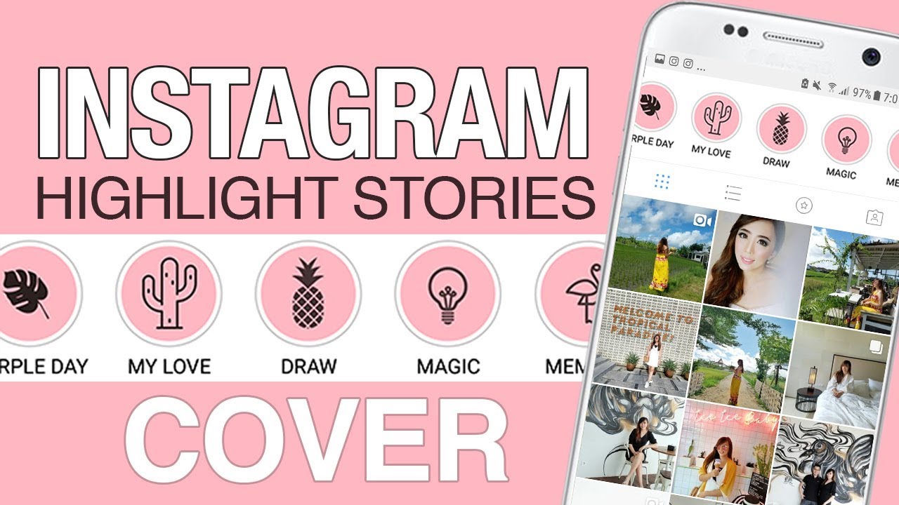 Tutorial Cara Buat Highlight Cover Instagram Story Highlight