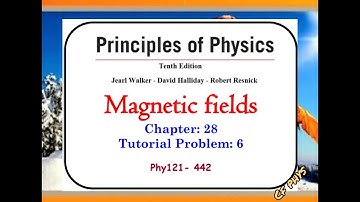 Chapter 28- Tutorial Problem 6- Phys121 442 - Magnetic fields.