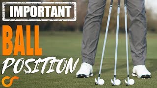 GOLF - BALL POSITION, MOST IMPORTANT LESSON