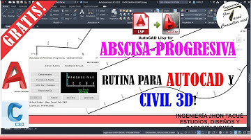 RUTINA ▶️- PROGRESIVAS (ABSCISAS) AUTOCAD