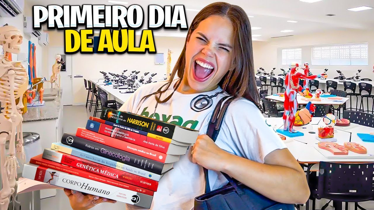 MEU PRIMEIRO DIA DE AULA 2025 - CURSO DE MEDICINA!!