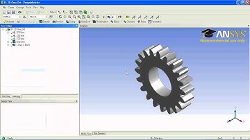 ANSYS WORKBENCH TUTORIAL - SPUR GEAR
