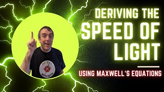 Deriving the speed of light from Maxwell's Equations using A-Level mathematics!