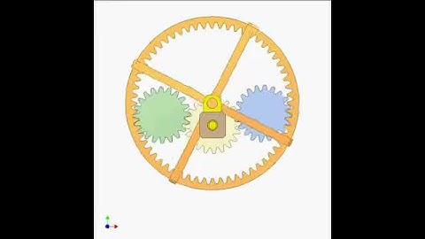 Bộ truyền hành tinh 4 bánh răng 4 gear planetary drive 2
