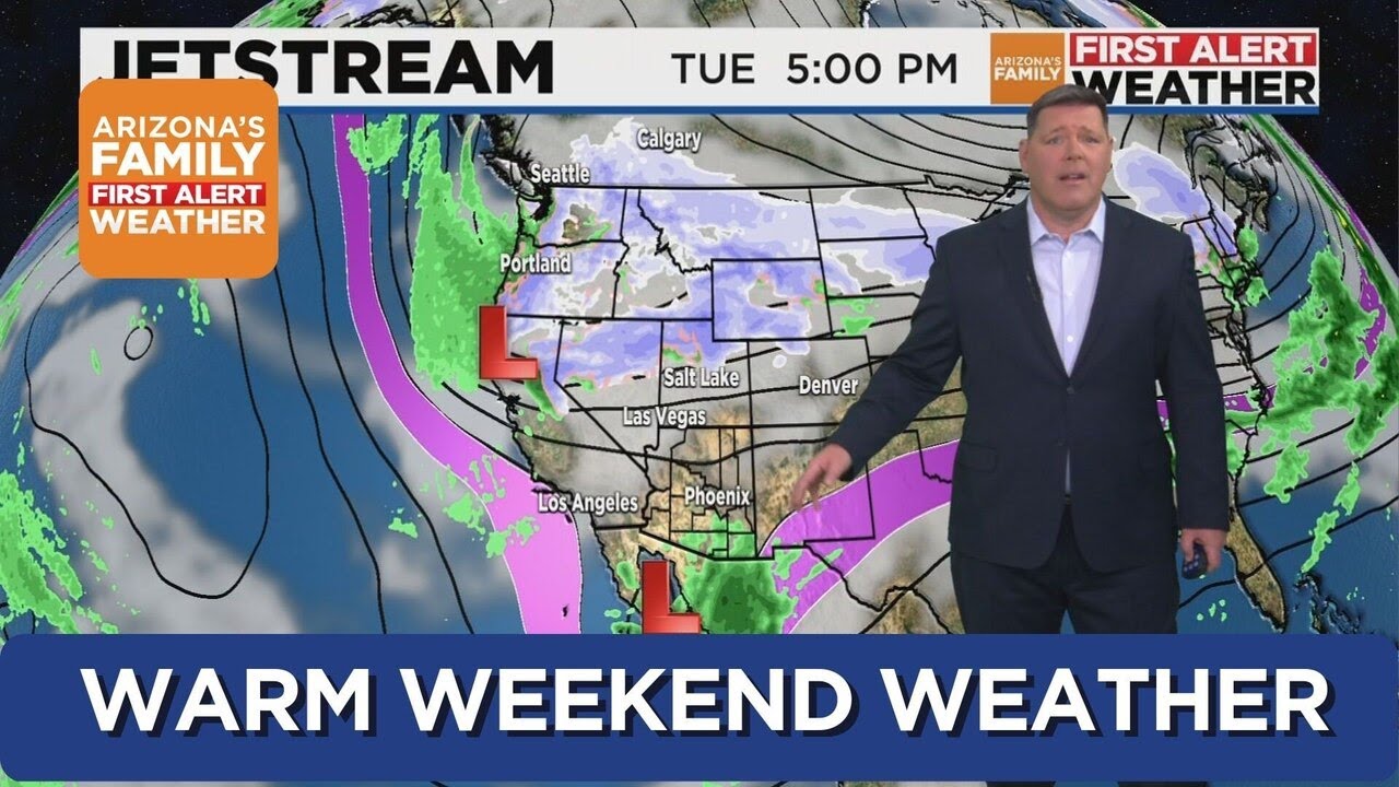 Warm weekend weather for central Arizona - YouTube