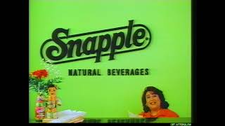 1995 Snapple Iced Tea Commercial -Dan Schnepple Often Confused with Snapple